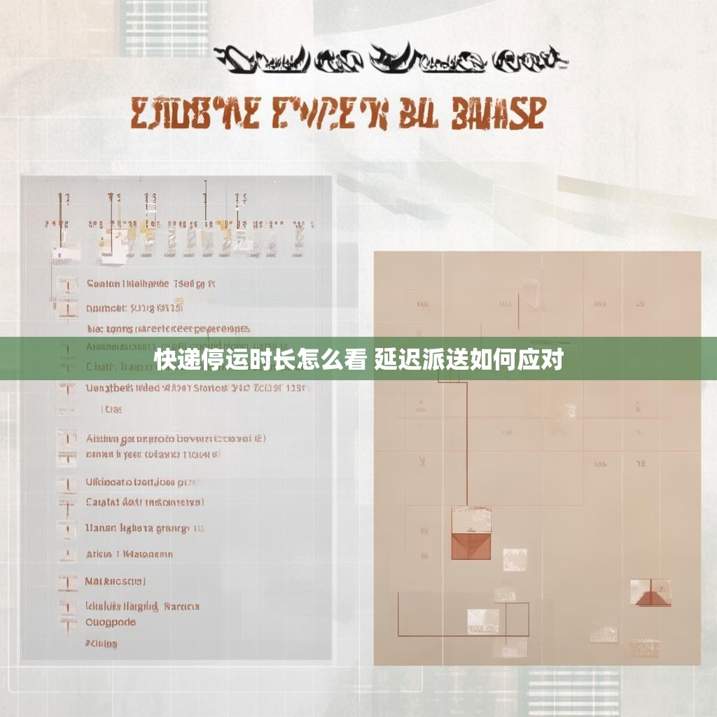 快递停运时长怎么看 延迟派送如何应对