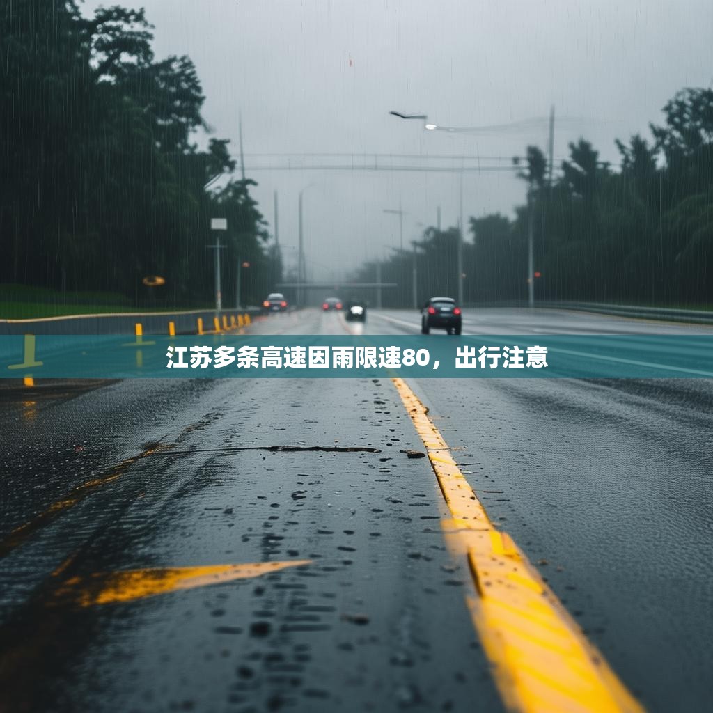 江苏多条高速因雨限速80，出行注意